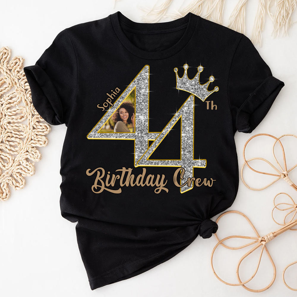 44th Birthday Shirts, Custom Photo Birthday Shirts, Turning 44 Shirt, Gifts For Women Turning 44, 44 And Fabulous Shirt, 44th Birthday Shirts For Her - YPT-HCT