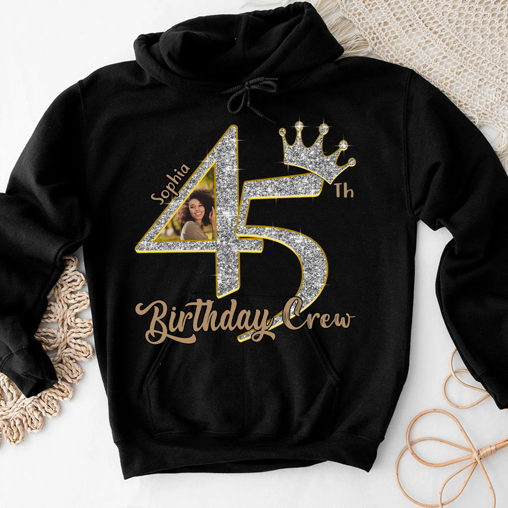 45th Birthday Shirts, Custom Photo Birthday Shirts, Turning 45 Shirt, Gifts For Women Turning 45, 45 And Fabulous Shirt, 45th Birthday Shirts For Her - YPT-HCT