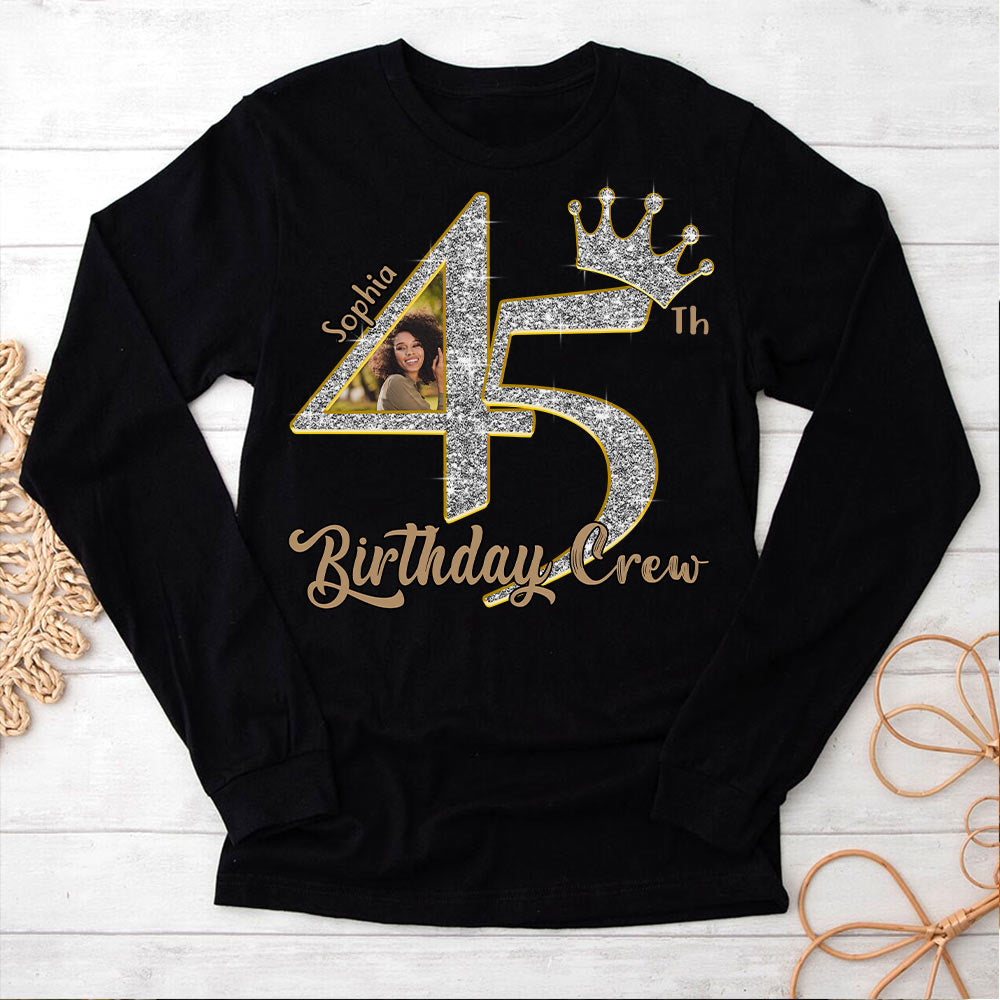 45th Birthday Shirts, Custom Photo Birthday Shirts, Turning 45 Shirt, Gifts For Women Turning 45, 45 And Fabulous Shirt, 45th Birthday Shirts For Her - YPT-HCT