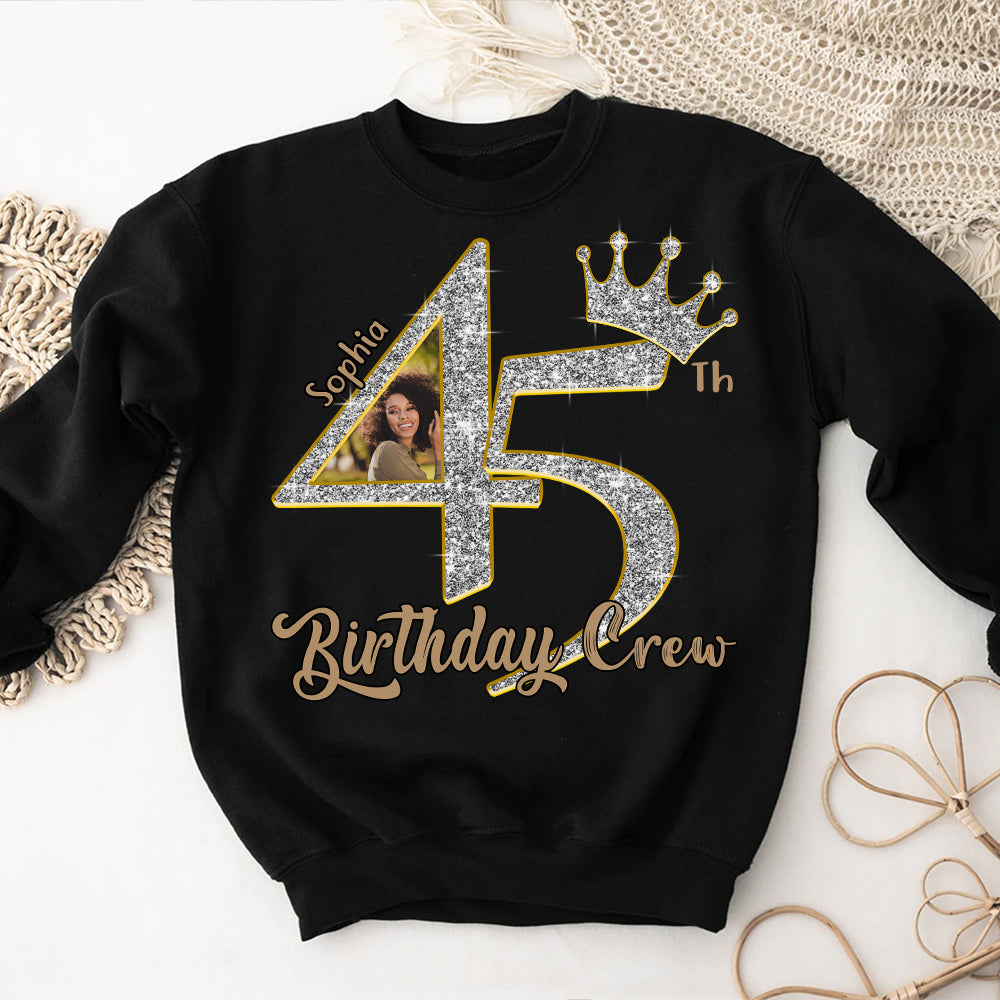 45th Birthday Shirts, Custom Photo Birthday Shirts, Turning 45 Shirt, Gifts For Women Turning 45, 45 And Fabulous Shirt, 45th Birthday Shirts For Her - YPT-HCT
