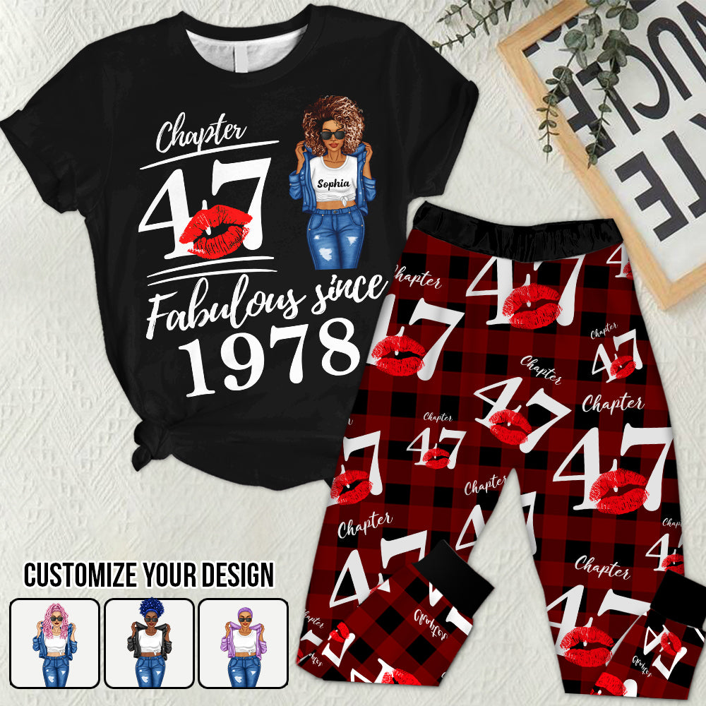 Premium Pajamas Set - Gift Ideas For 47th Birthday, 1978 Birthday Gifts Ideas, Gift Ideas 47th Birthday Woman - HCT