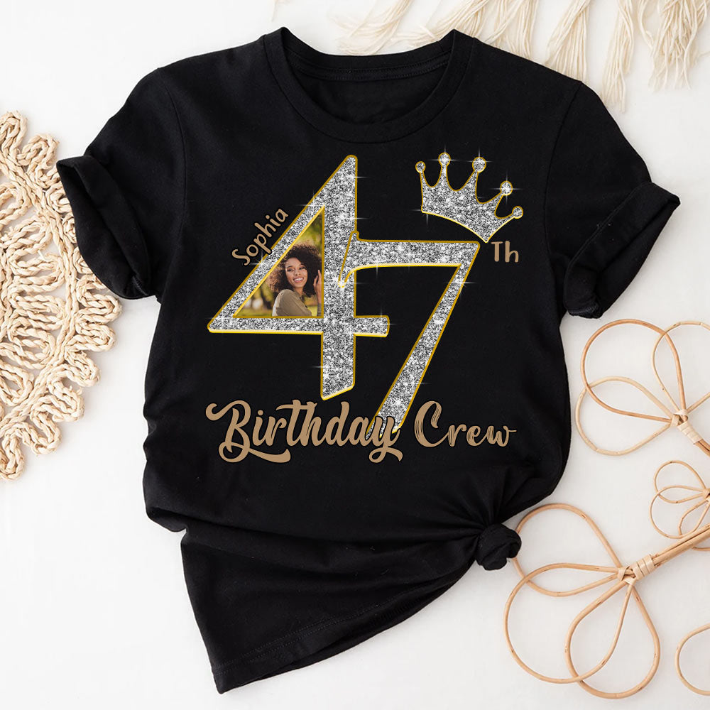 47th Birthday Shirts, Custom Photo Birthday Shirts, Turning 47 Shirt, Gifts For Women Turning 47, 47 And Fabulous Shirt, 47th Birthday Shirts For Her-YPT-HCT
