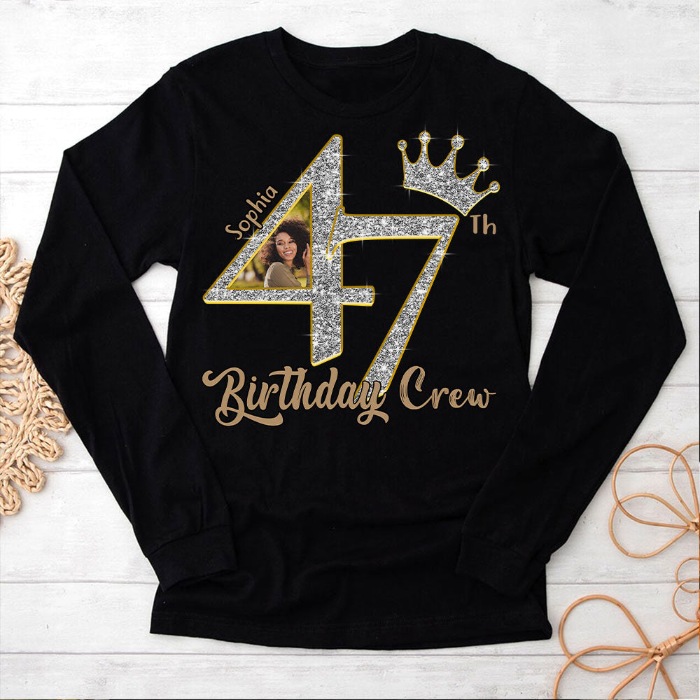 47th Birthday Shirts, Custom Photo Birthday Shirts, Turning 47 Shirt, Gifts For Women Turning 47, 47 And Fabulous Shirt, 47th Birthday Shirts For Her-YPT-HCT