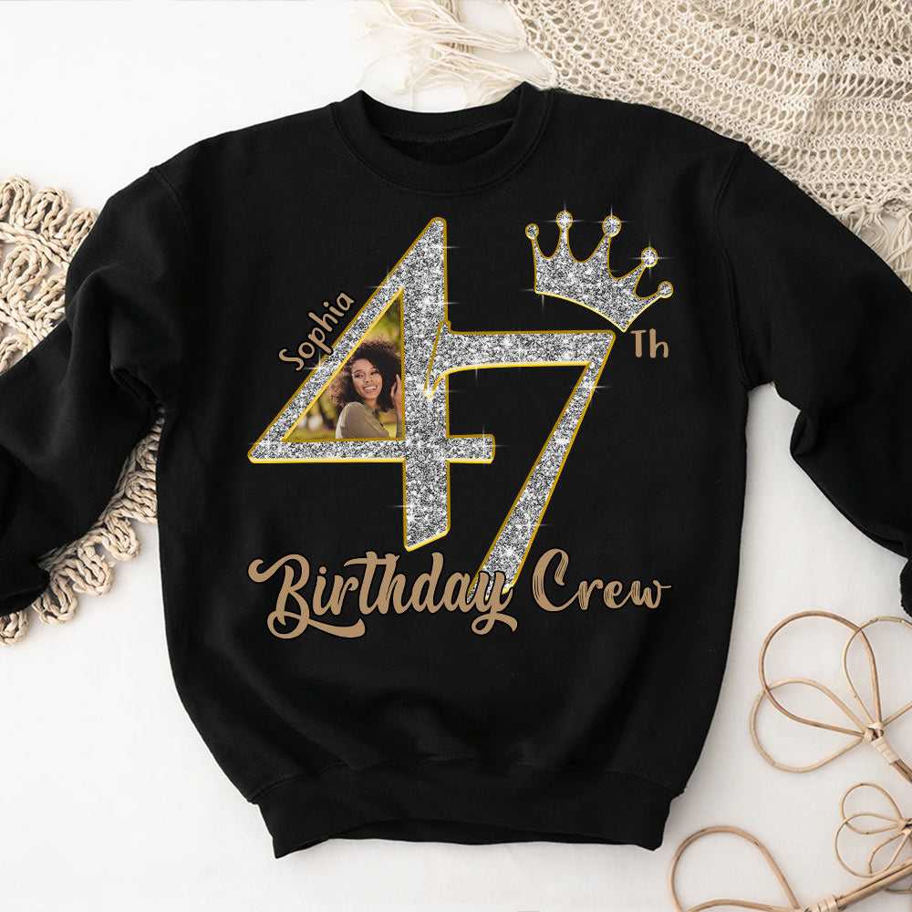 47th Birthday Shirts, Custom Photo Birthday Shirts, Turning 47 Shirt, Gifts For Women Turning 47, 47 And Fabulous Shirt, 47th Birthday Shirts For Her-YPT-HCT