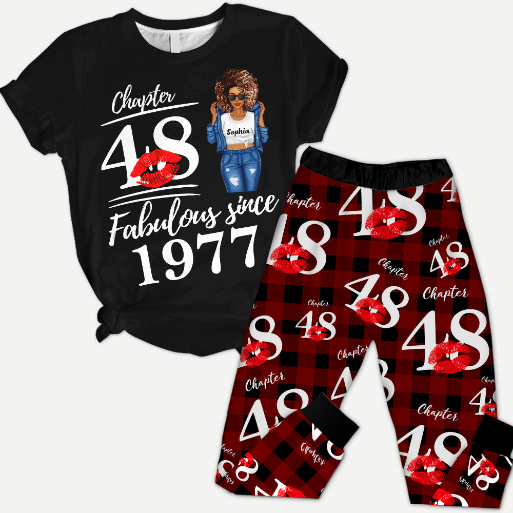 Premium Pajamas Set - Gift Ideas For 48th Birthday, 1977 Birthday Gifts Ideas, Gift Ideas 48th Birthday Woman - HCT