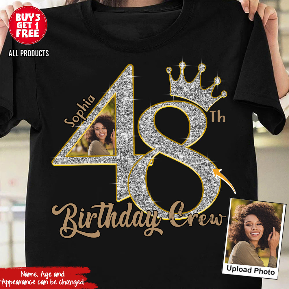 48th Birthday Shirts, Custom Photo  Birthday Shirts, Turning 48 Shirt, Gifts For Women Turning 48, 48 And Fabulous Shirt, 48th Birthday Shirts For Her - YPT-HCT
