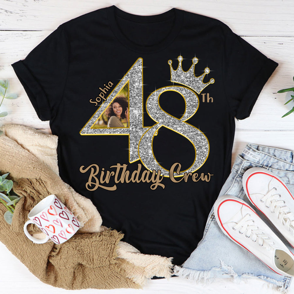 48th Birthday Shirts, Custom Photo  Birthday Shirts, Turning 48 Shirt, Gifts For Women Turning 48, 48 And Fabulous Shirt, 48th Birthday Shirts For Her - YPT-HCT