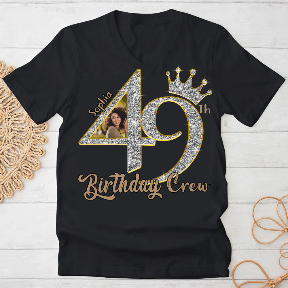 49th Birthday Shirts, Custom Photo Birthday Shirts, Turning 49 Shirt, Gifts For Women Turning 49, 49 And Fabulous Shirt, 49th Birthday Shirts For Her - YPT-HCT