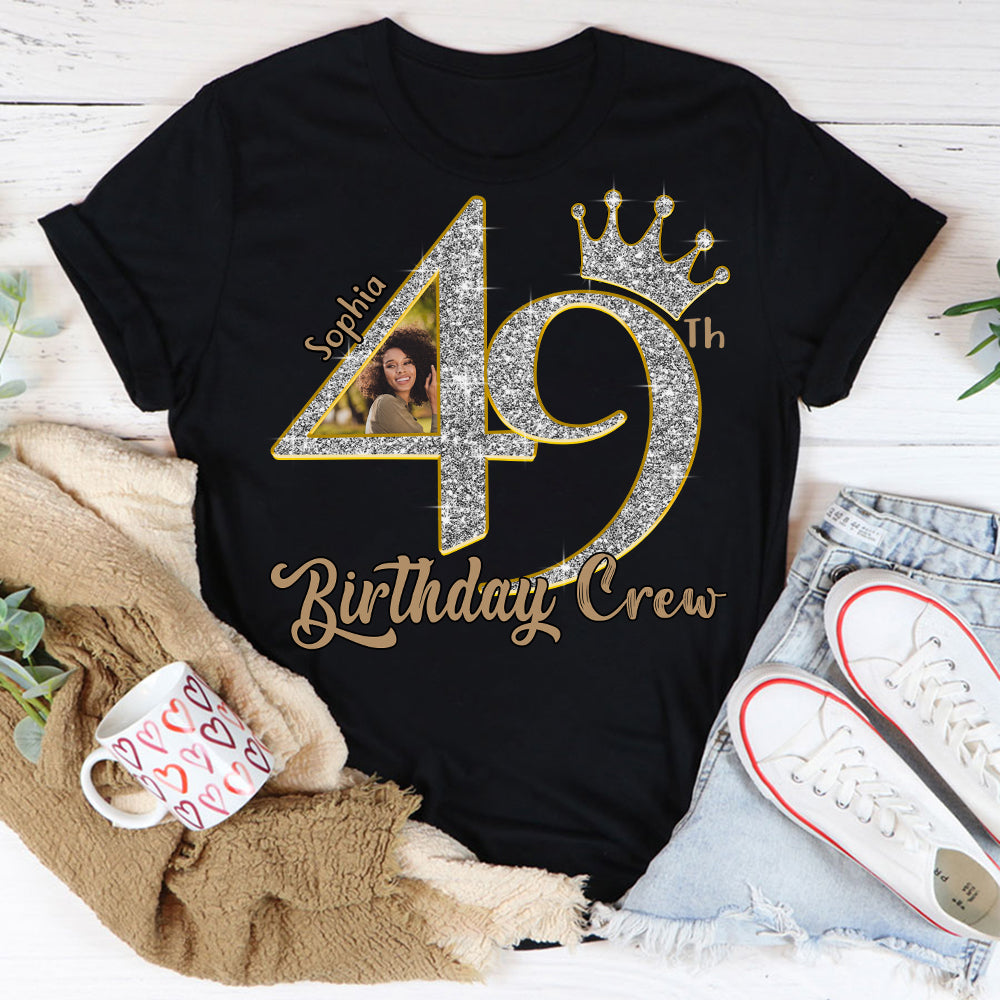 49th Birthday Shirts, Custom Photo Birthday Shirts, Turning 49 Shirt, Gifts For Women Turning 49, 49 And Fabulous Shirt, 49th Birthday Shirts For Her - YPT-HCT