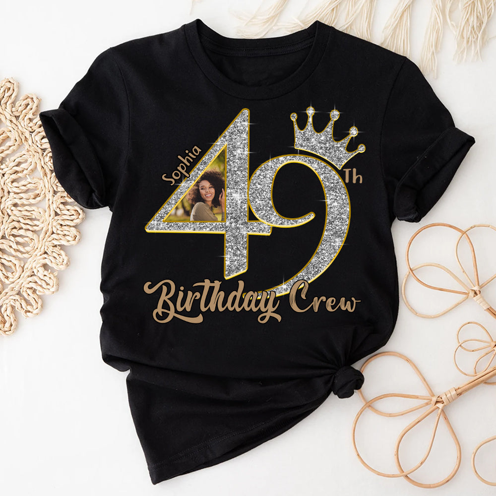 49th Birthday Shirts, Custom Photo Birthday Shirts, Turning 49 Shirt, Gifts For Women Turning 49, 49 And Fabulous Shirt, 49th Birthday Shirts For Her - YPT-HCT