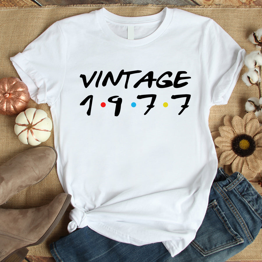 49th Birthday Shirts, Custom Birthday Shirts, Turning 49 Shirt, Gifts For Women Turning 49, 49 And Fabulous Shirt, 1977 Shirt, 49th Birthday Shirts For Her, Vintage 1977 Limited Edition