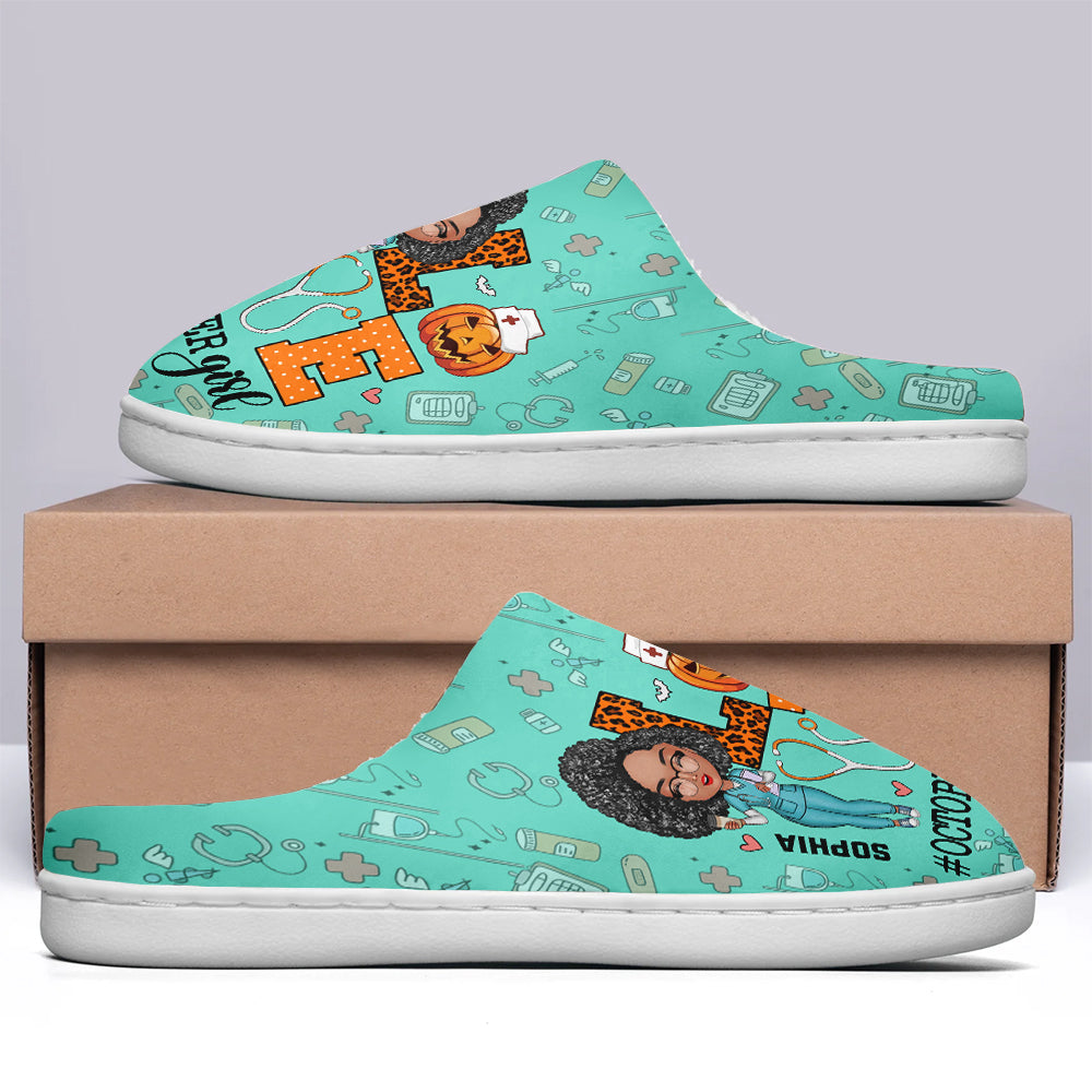 Personalized Slippers, Custom Birthday Gifts For October Girls, Birthday Gifts For Nurses, Halloween gifts