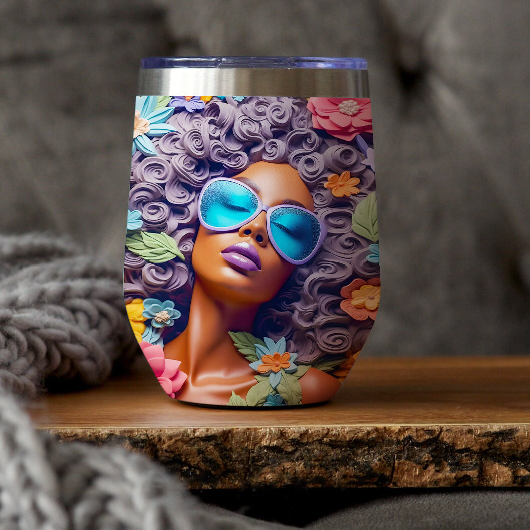 Personalized Wine Tumbler - Birthday Gift For Girls