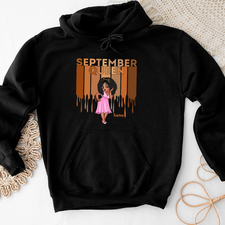 September Birthday Shirt, Custom Birthday Shirt, Queens Born In September, September Birthday Shirts For Woman