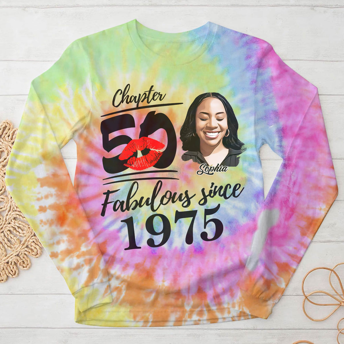 Chapter 50, Fabulous Since 1975 50th Birthday Unique T Shirt For Woman, Custom Birthday Shirt, Her Gifts For 50 Years Old , Turning 50 Birthday Cotton Shirt - YPT-HCT