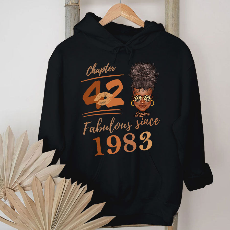 Chapter 42, Fabulous Since 1983 42nd Birthday Unique T Shirt For Woman, Her Gifts For 42 Years Old , Turning 42 Birthday Cotton Shirt TLQ