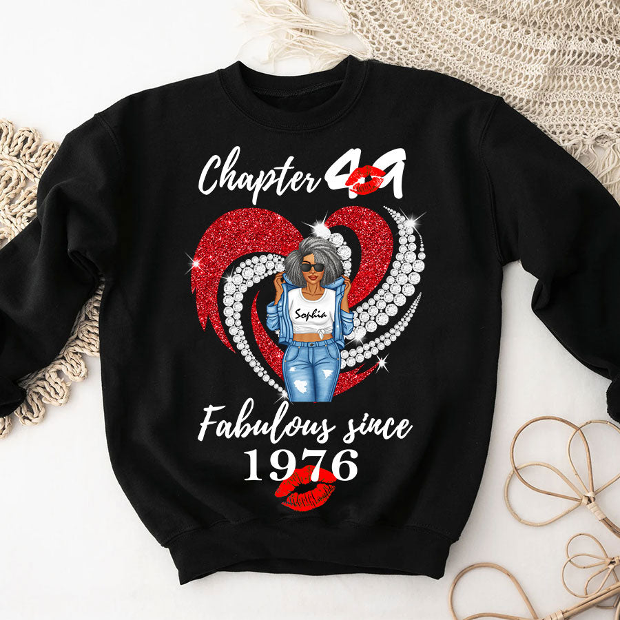 Personalised 49th Birthday Gifts, 1976 T Shirt, Gift Ideas 49th Birthday Woman - TLQ
