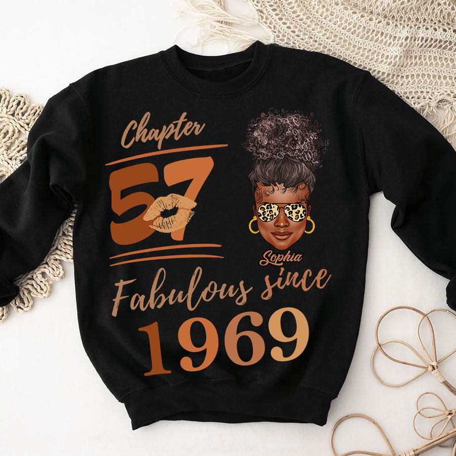 Chapter 57, Fabulous Since 1969 57th Birthday Unique T Shirt For Woman, Her Gifts For 57 Years Old , Turning 57 Birthday Cotton Shirt TLQ
