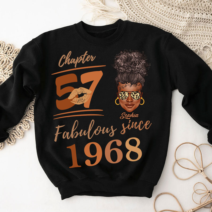 Chapter 57, Fabulous Since 1968 57th Birthday Unique T Shirt For Woman, Her Gifts For 57 Years Old , Turning 57 Birthday Cotton Shirt TLQ
