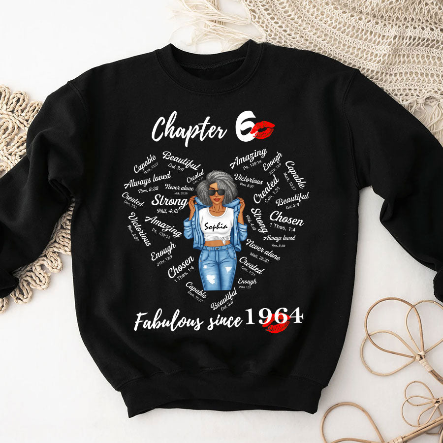 Chapter 60 Fabulous Since 1965 60th Birthday Unique T Shirt For Woman, Her Gifts For 60 Years Old , Turning 60 Birthday Cotton Shirt-TLQ