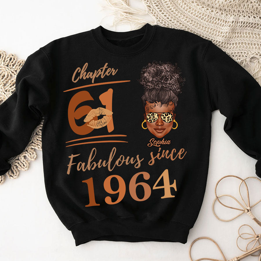 Chapter 61, Fabulous Since 1964 61st Birthday Unique T Shirt For Woman, Her Gifts For 61 Years Old , Turning 61 Birthday Cotton Shirt TLQ