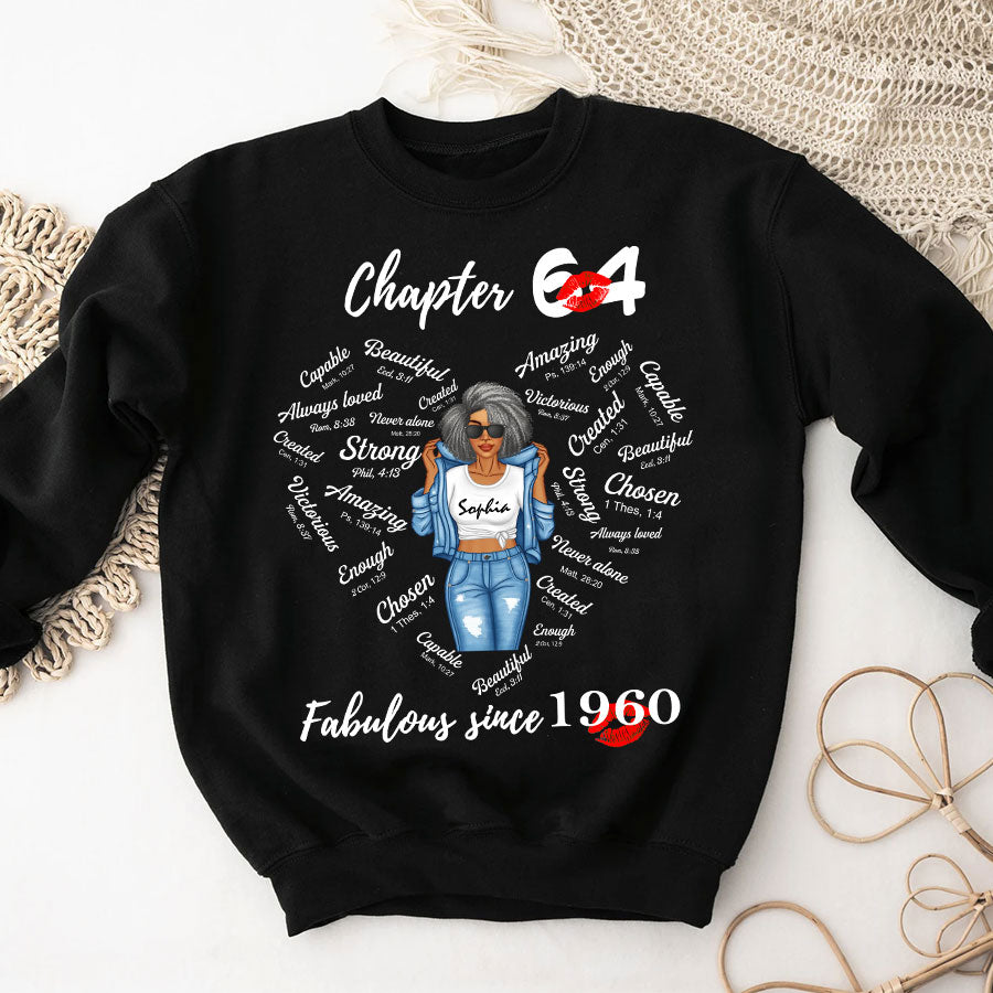 Chapter 64 Fabulous Since 1960 64th Birthday Unique T Shirt For Woman, Her Gifts For 64 Years Old , Turning 64 Birthday Cotton Shirt-TLQ