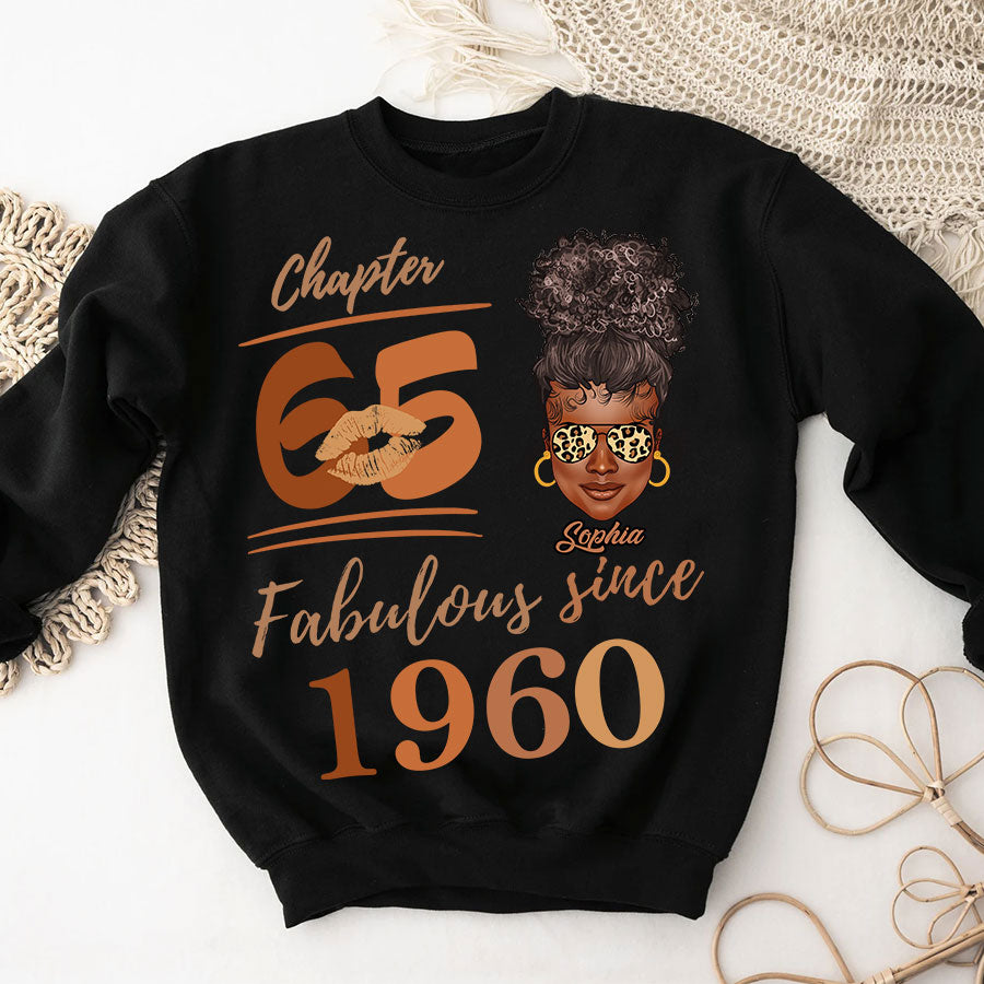 Chapter 65, Fabulous Since 1960 65th Birthday Unique T Shirt For Woman, Her Gifts For 65 Years Old , Turning 65 Birthday Cotton Shirt TLQ