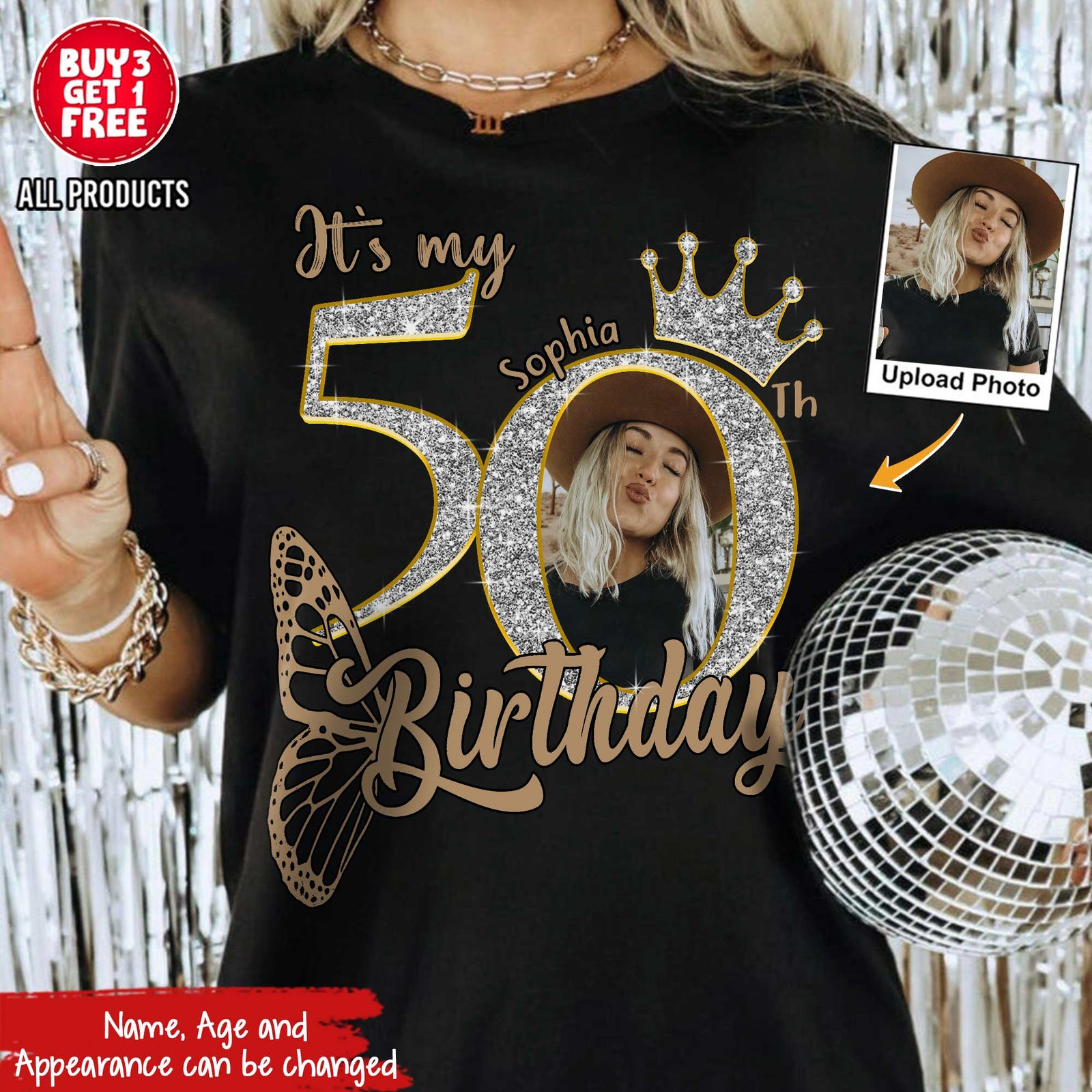 50th Birthday Shirts, Custom Birthday Shirts, Turning 50 Shirt, Gifts For Women Turning 50, 50 And Fabulous Shirt, 50th Birthday Shirts For Her - YPT-HCT