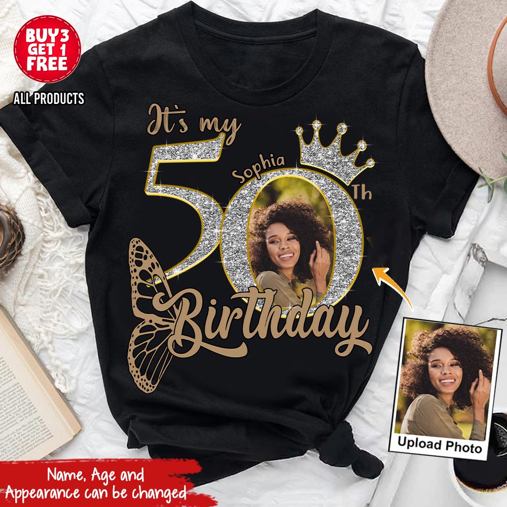 50th Birthday Shirts, Custom Birthday Shirts, Turning 50 Shirt, Gifts For Women Turning 50, 50 And Fabulous Shirt, 50th Birthday Shirts For Her - YPT-HCT