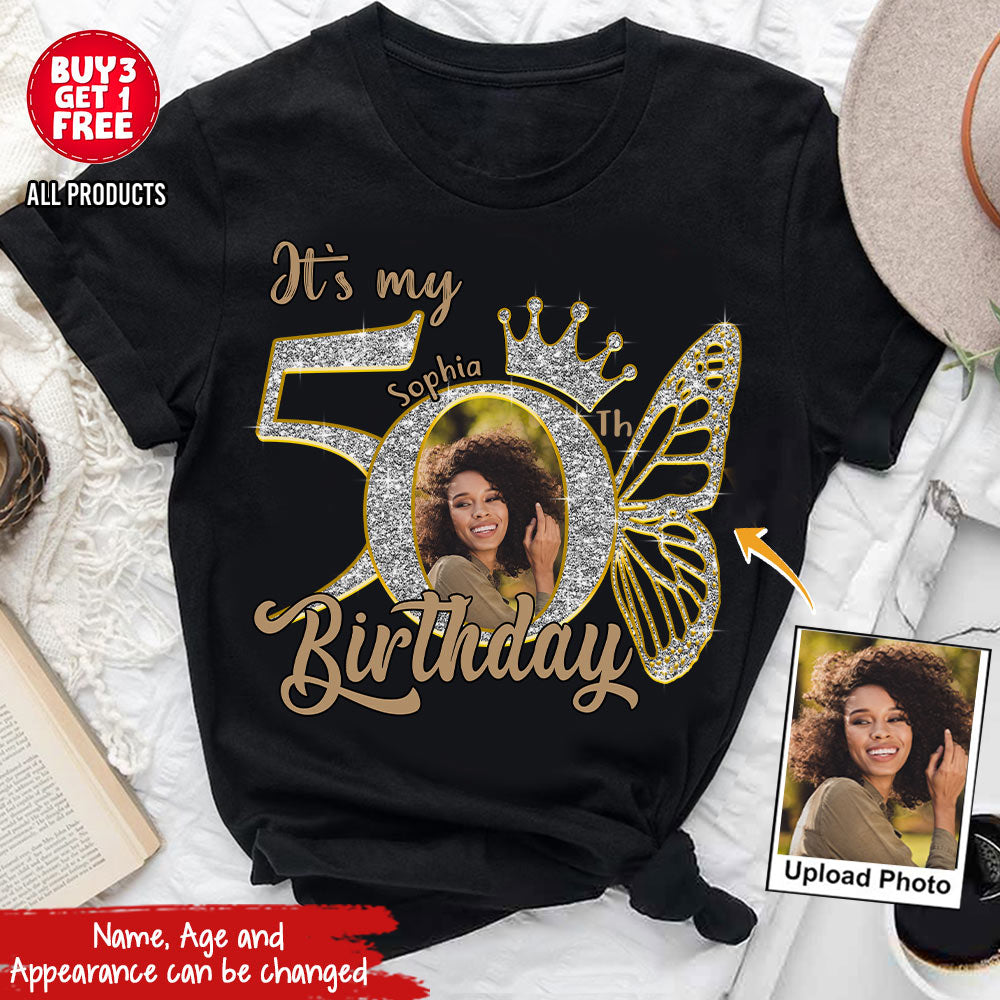 50th Birthday Shirts, Custom Birthday Shirts, Turning 50 Shirt, Gifts For Women Turning 50, 50 And Fabulous Shirt, 50th Birthday Shirts For Her - YPT-HCT