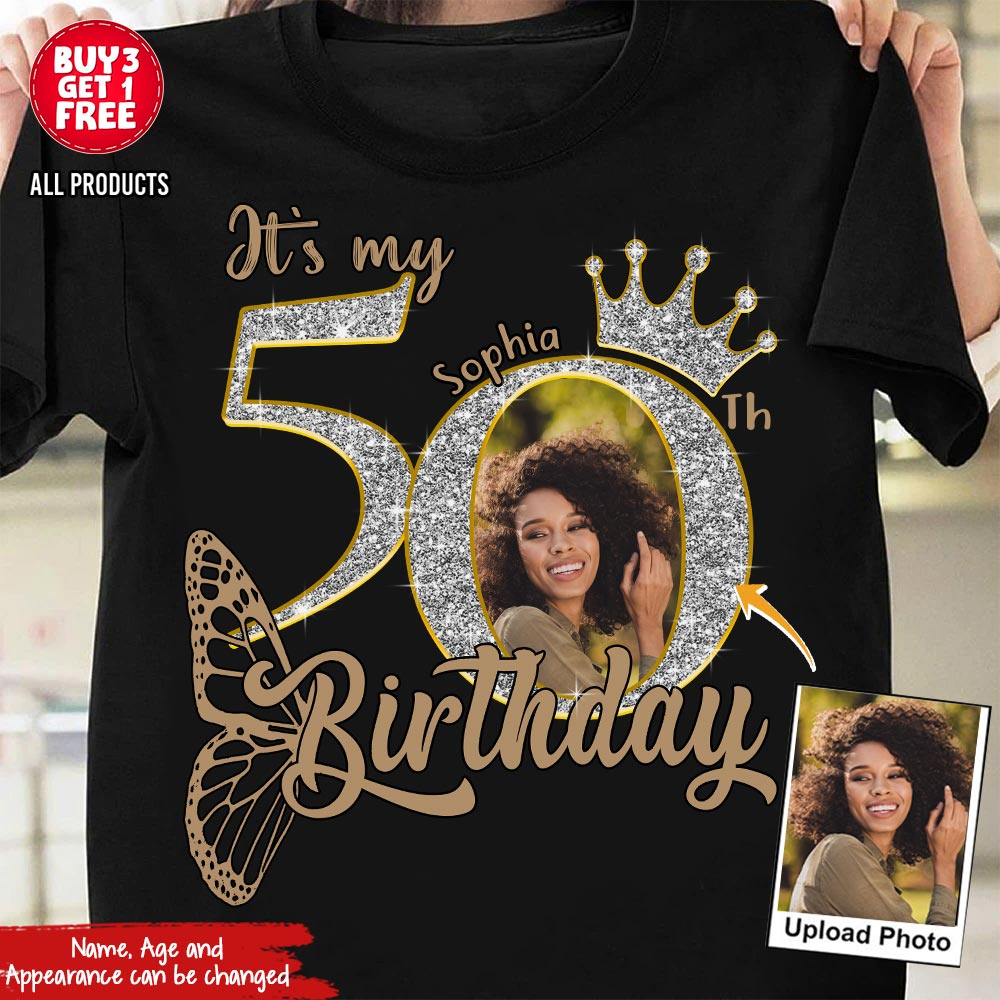 50th Birthday Shirts, Custom Birthday Shirts, Turning 50 Shirt, Gifts For Women Turning 50, 50 And Fabulous Shirt, 50th Birthday Shirts For Her - YPT-HCT