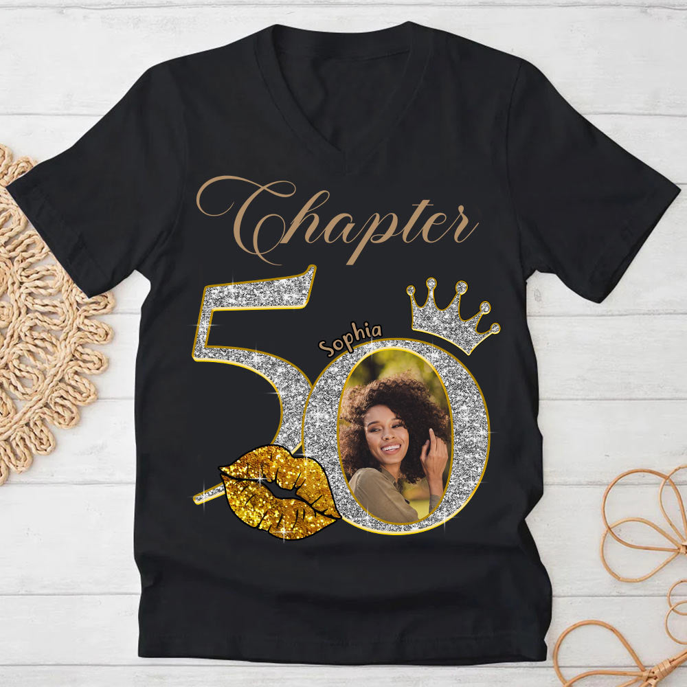 50th Birthday Shirts, Custom Photo Birthday Shirts, Turning 50 Shirt, Gifts For Women Turning 50, 50 And Fabulous Shirt -YPT-HCT