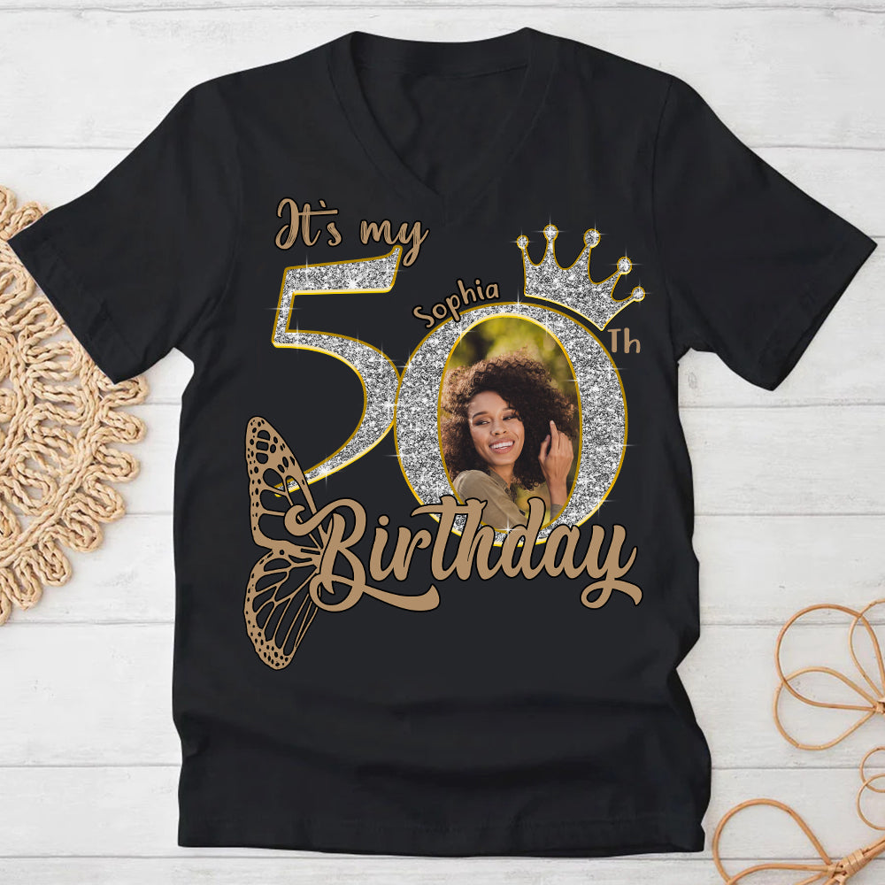 50th Birthday Shirts, Custom Birthday Shirts, Turning 50 Shirt, Gifts For Women Turning 50, 50 And Fabulous Shirt, 50th Birthday Shirts For Her - YPT-HCT