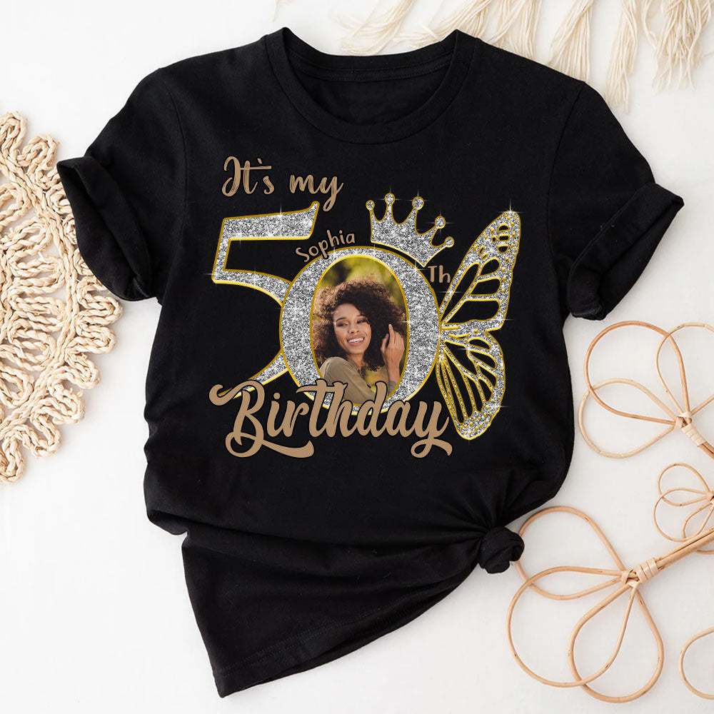 50th Birthday Shirts, Custom Birthday Shirts, Turning 50 Shirt, Gifts For Women Turning 50, 50 And Fabulous Shirt, 50th Birthday Shirts For Her - YPT-HCT