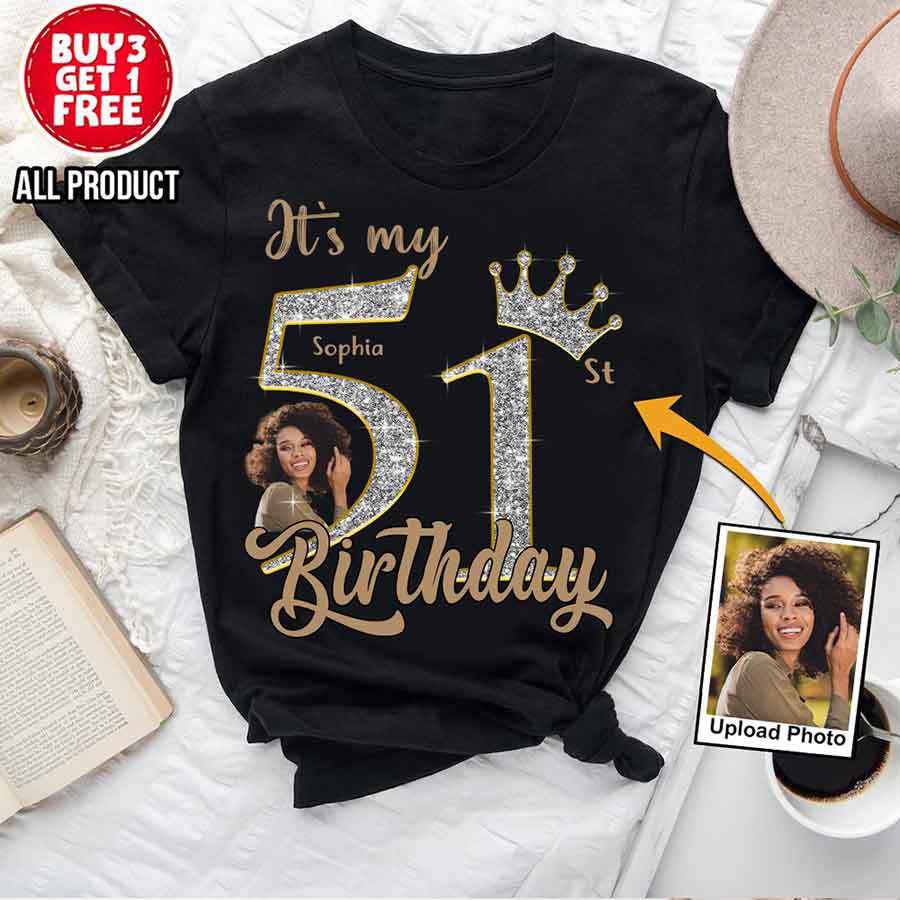 51st Birthday Shirts, Custom Birthday Shirts, Turning 51 Shirt, Gifts For Women Turning 51, 51 And Fabulous Shirt, 1974 Shirt, 51st Birthday Shirts For Her-YPT-HCT