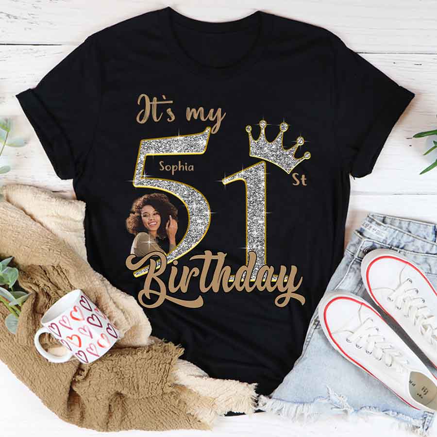 51st Birthday Shirts, Custom Birthday Shirts, Turning 51 Shirt, Gifts For Women Turning 51, 51 And Fabulous Shirt, 1974 Shirt, 51st Birthday Shirts For Her-YPT-HCT