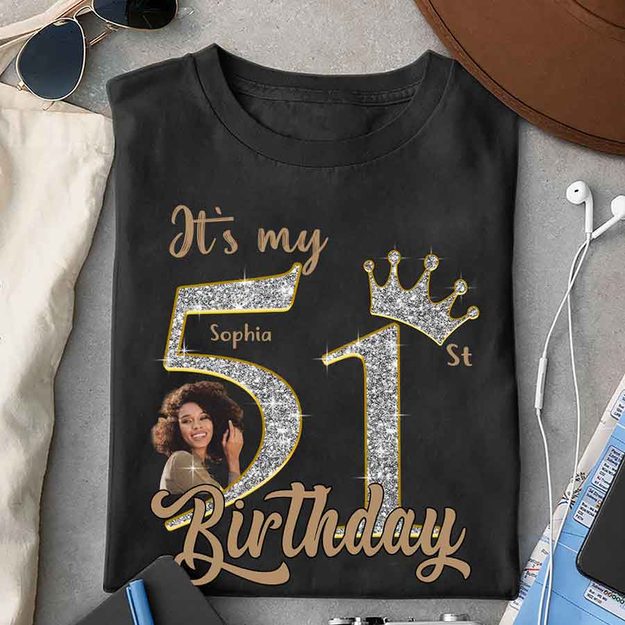 51st Birthday Shirts, Custom Birthday Shirts, Turning 51 Shirt, Gifts For Women Turning 51, 51 And Fabulous Shirt, 1974 Shirt, 51st Birthday Shirts For Her-YPT-HCT
