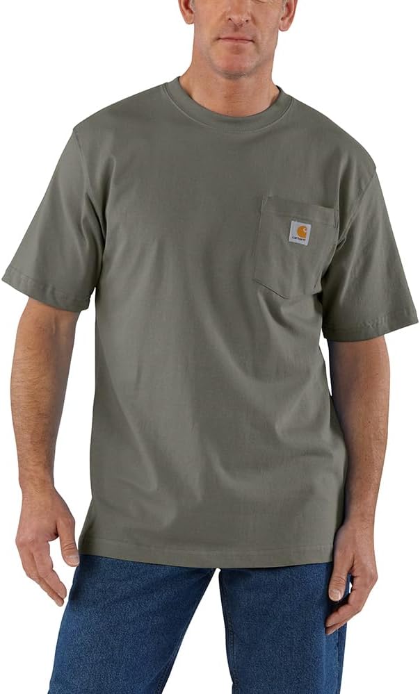 Carhartt Men&#39;s Loose Fit Heavyweight Short-Sleeve Pocket