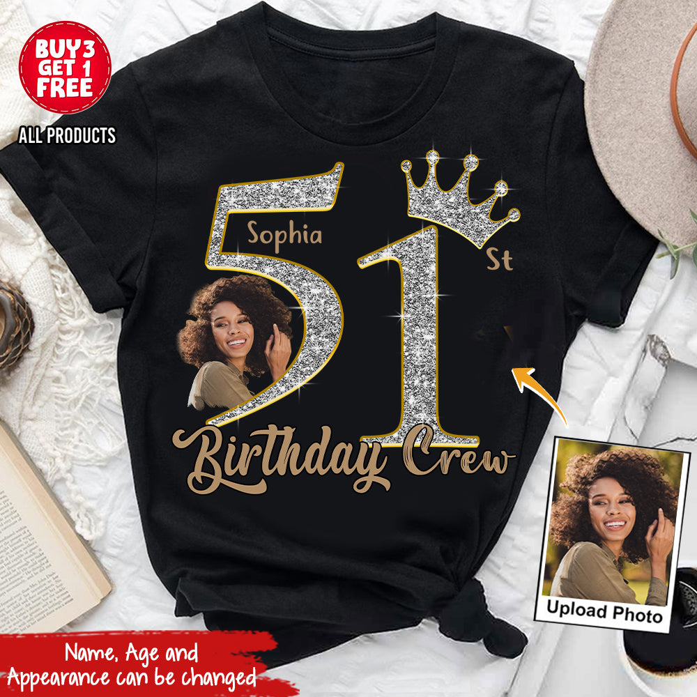 51st Birthday Shirts, Custom Photo Birthday Shirts, Turning 51 Shirt, Gifts For Women Turning 51, 51 And Fabulous Shirt, 51st Birthday Shirts For Her-YPT-HCT