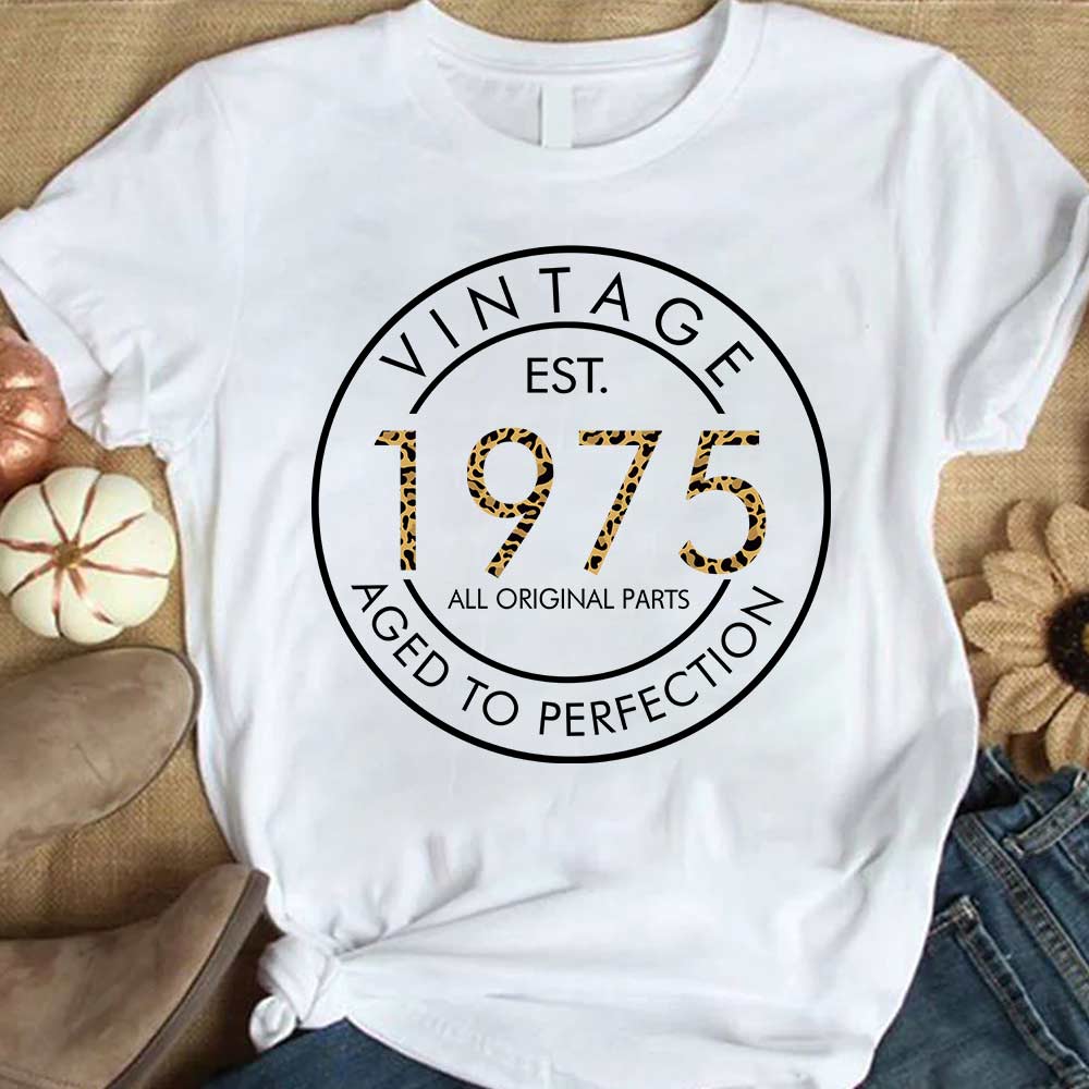 51st Birthday Shirts, Custom Birthday Shirts, Turning 51 Shirt, Gifts For Women Turning 51, 51 And Fabulous Shirt, 1975 Shirt, 51st Birthday Shirts For Her, Vintage 1975 Limited Edition