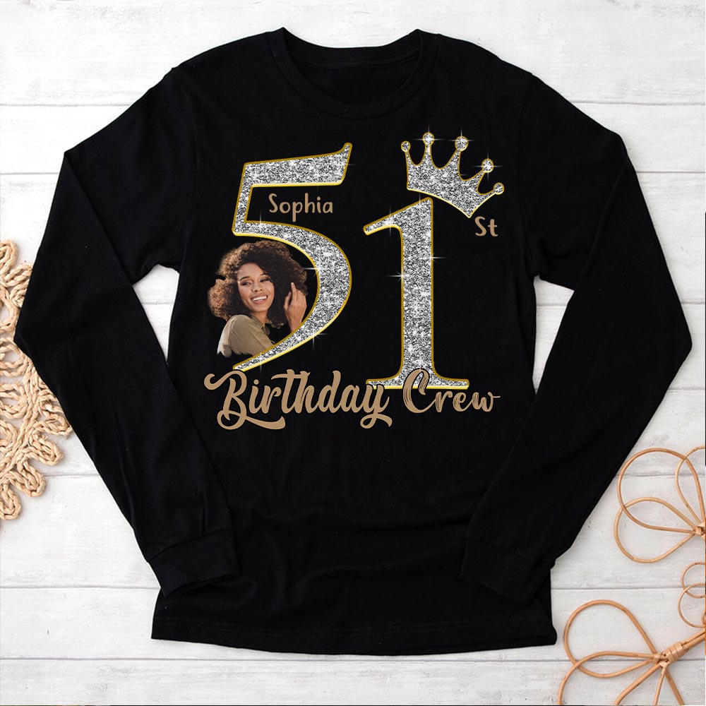 51st Birthday Shirts, Custom Photo Birthday Shirts, Turning 51 Shirt, Gifts For Women Turning 51, 51 And Fabulous Shirt, 51st Birthday Shirts For Her-YPT-HCT