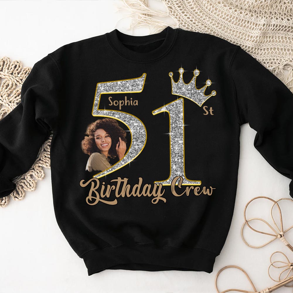 51st Birthday Shirts, Custom Photo Birthday Shirts, Turning 51 Shirt, Gifts For Women Turning 51, 51 And Fabulous Shirt, 51st Birthday Shirts For Her-YPT-HCT