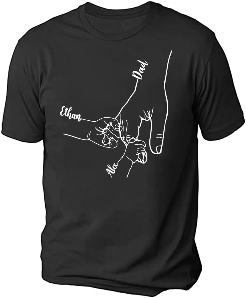 Personalized Shirt for Dad Shirt with Kids, Gifts for Dad Papa Shirts, Fathers Day Birthday Gifts, Gifts for Men Shirt