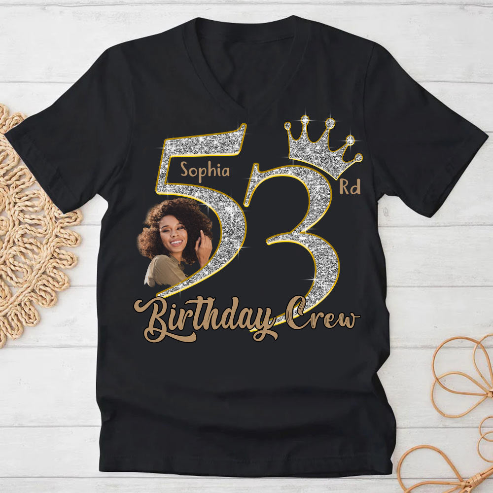53rd Birthday Shirts, Custom Photo Birthday Shirts, Turning 53 Shirt, Gifts For Women Turning 53, 53 And Fabulous Shirt, 53rd Birthday Shirts For Her-YPT-HCT