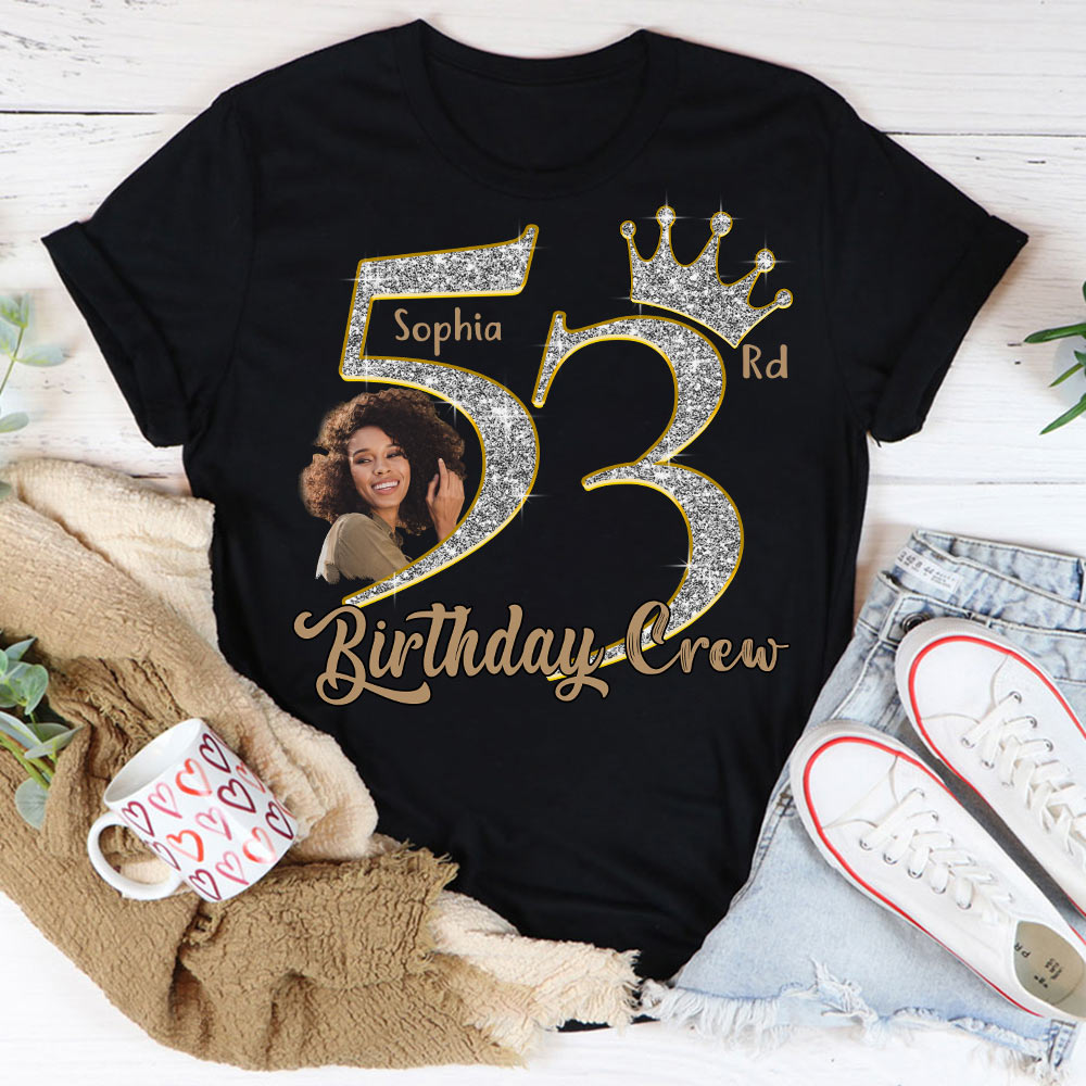 53rd Birthday Shirts, Custom Photo Birthday Shirts, Turning 53 Shirt, Gifts For Women Turning 53, 53 And Fabulous Shirt, 53rd Birthday Shirts For Her-YPT-HCT