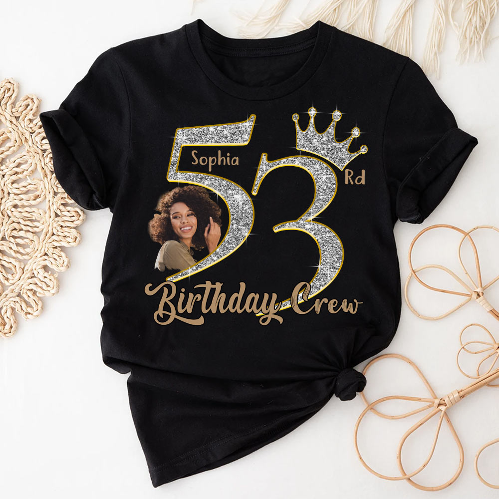 53rd Birthday Shirts, Custom Photo Birthday Shirts, Turning 53 Shirt, Gifts For Women Turning 53, 53 And Fabulous Shirt, 53rd Birthday Shirts For Her-YPT-HCT