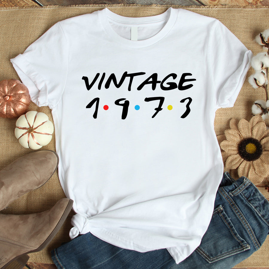 53rd Birthday Shirts, Custom Birthday Shirts, Turning 53 Shirt, Gifts For Women Turning 53, 53 And Fabulous Shirt, 1973 Shirt, 53rd Birthday Shirts For Her, Vintage 1973 Limited Edition