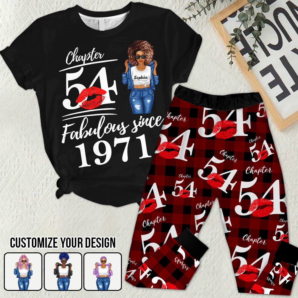 Premium Pajamas Set - Gift Ideas For 54th Birthday, 1971 Birthday Gifts Ideas, Gift Ideas 54th Birthday Woman - HCT
