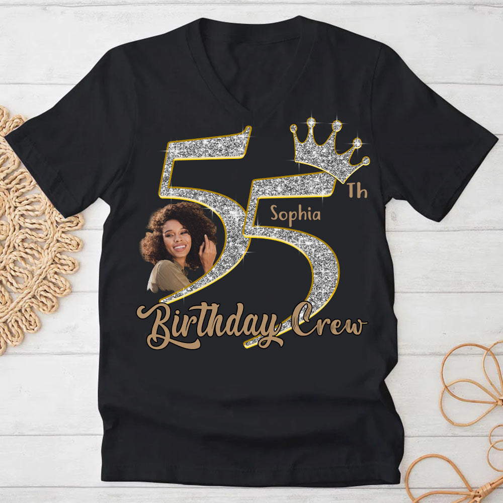 55th Birthday Shirts, Custom Photo Birthday Shirts, Turning 55 Shirt, Gifts For Women Turning 55, 55 And Fabulous Shirt, 55th Birthday Shirts For Her - YPT-HCT