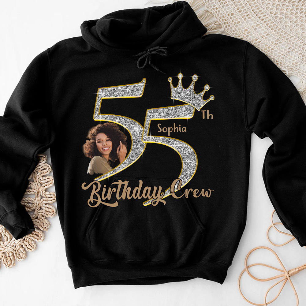 55th Birthday Shirts, Custom Photo Birthday Shirts, Turning 55 Shirt, Gifts For Women Turning 55, 55 And Fabulous Shirt, 55th Birthday Shirts For Her - YPT-HCT
